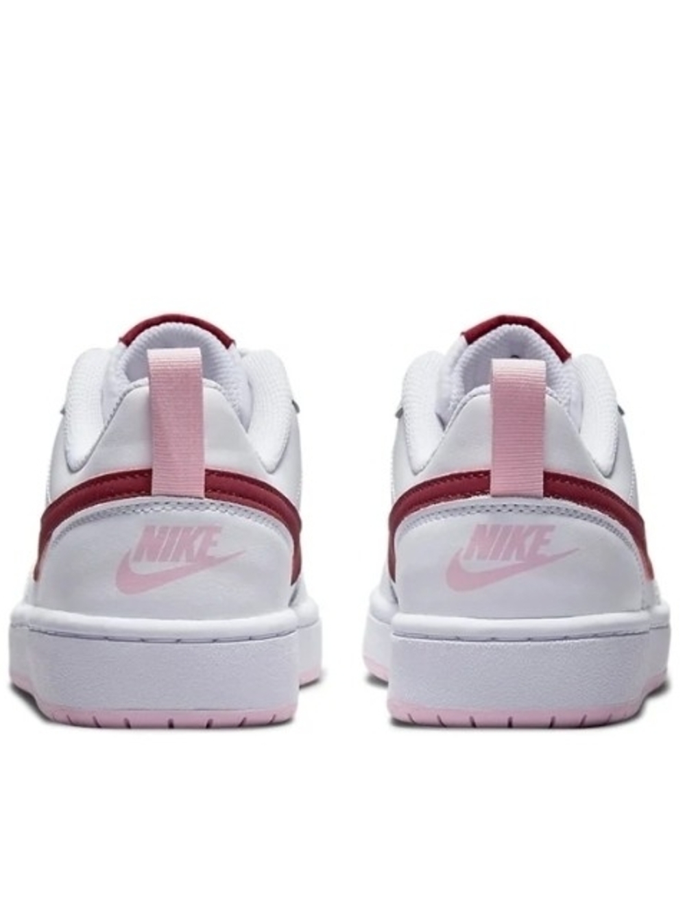 💎SOLD💎Nike Court Borough Low 2 (GS) – White/Dark Beetroot | Size 7Y - Picture 10 of 12